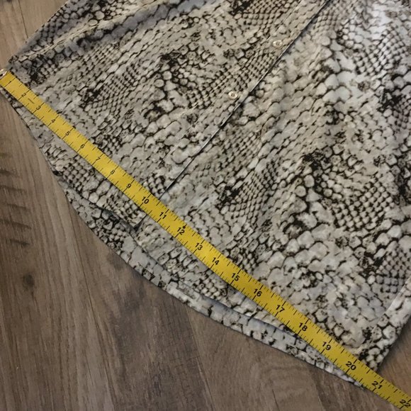 Calvin Klein Reptilian Print Button Down Shirt - Picture 13 of 16